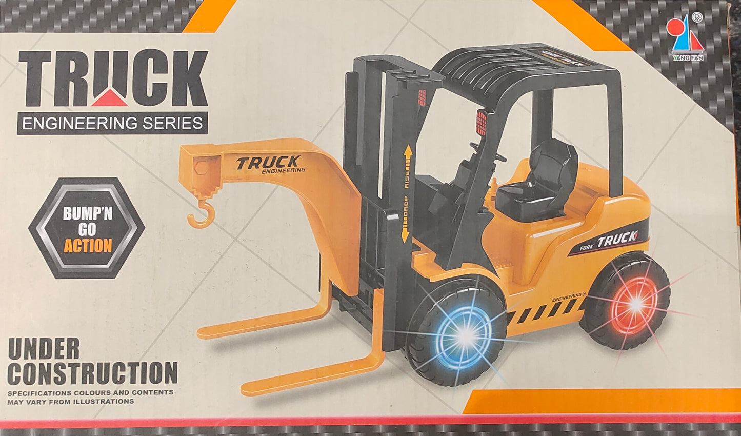Oodels Construction Forklift Vehicle for Kids – Battery Powered Forklift Construction Vehicle