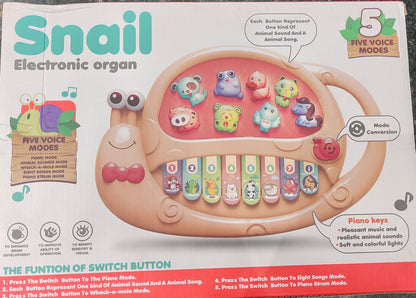 Snail Electronic Organ Toy for Kids