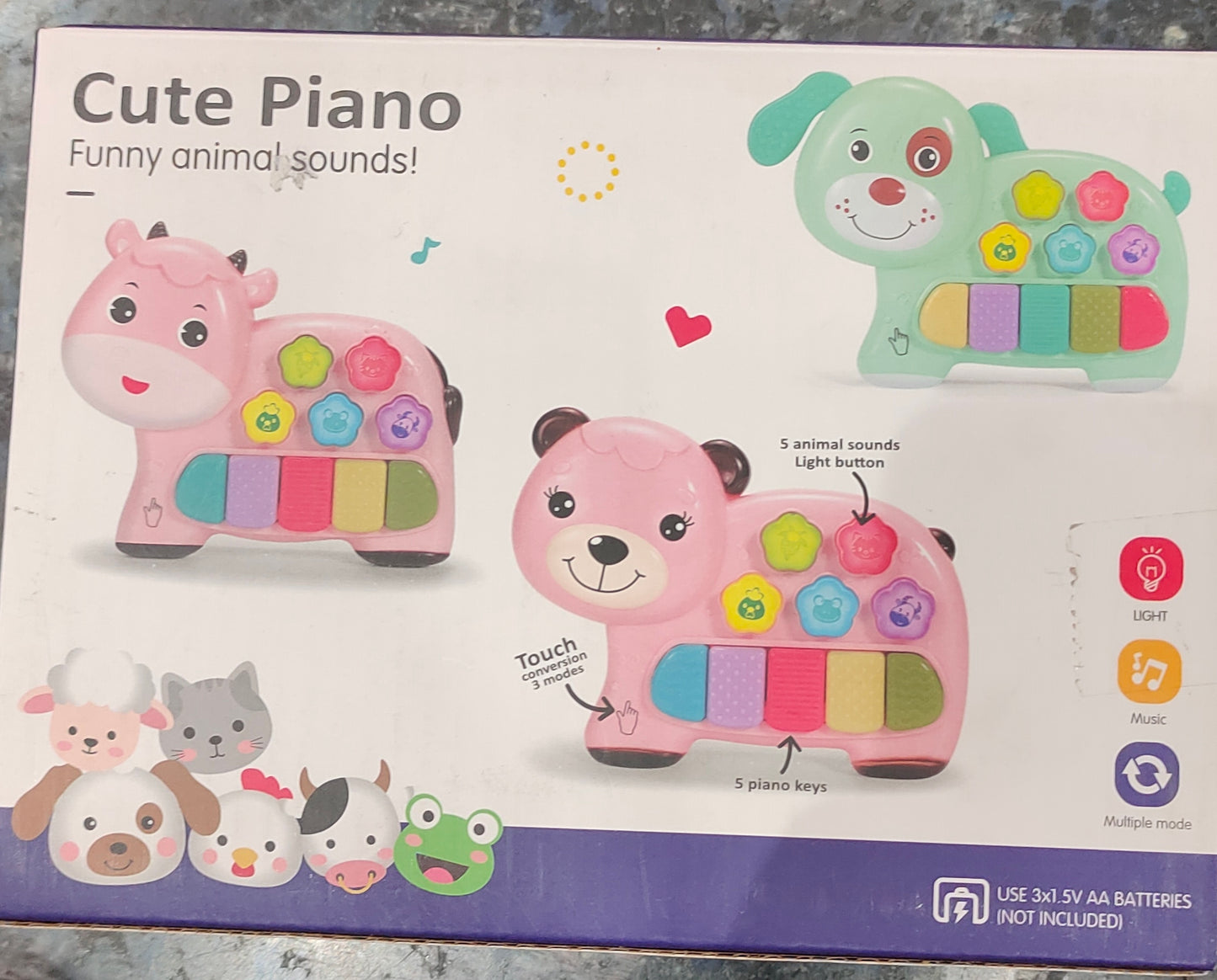 Cute Animal Piano Musical Toy for Kids