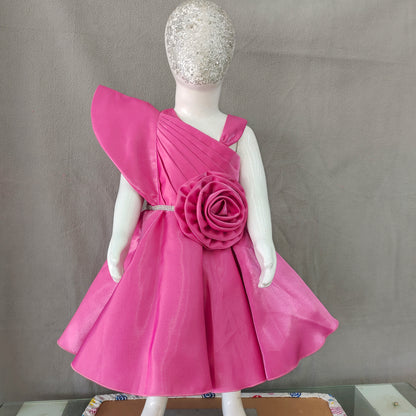 Stunning hot pink party frock | Girl party wear | 1 Yr - 2Yr - 3Yr - 4Yr