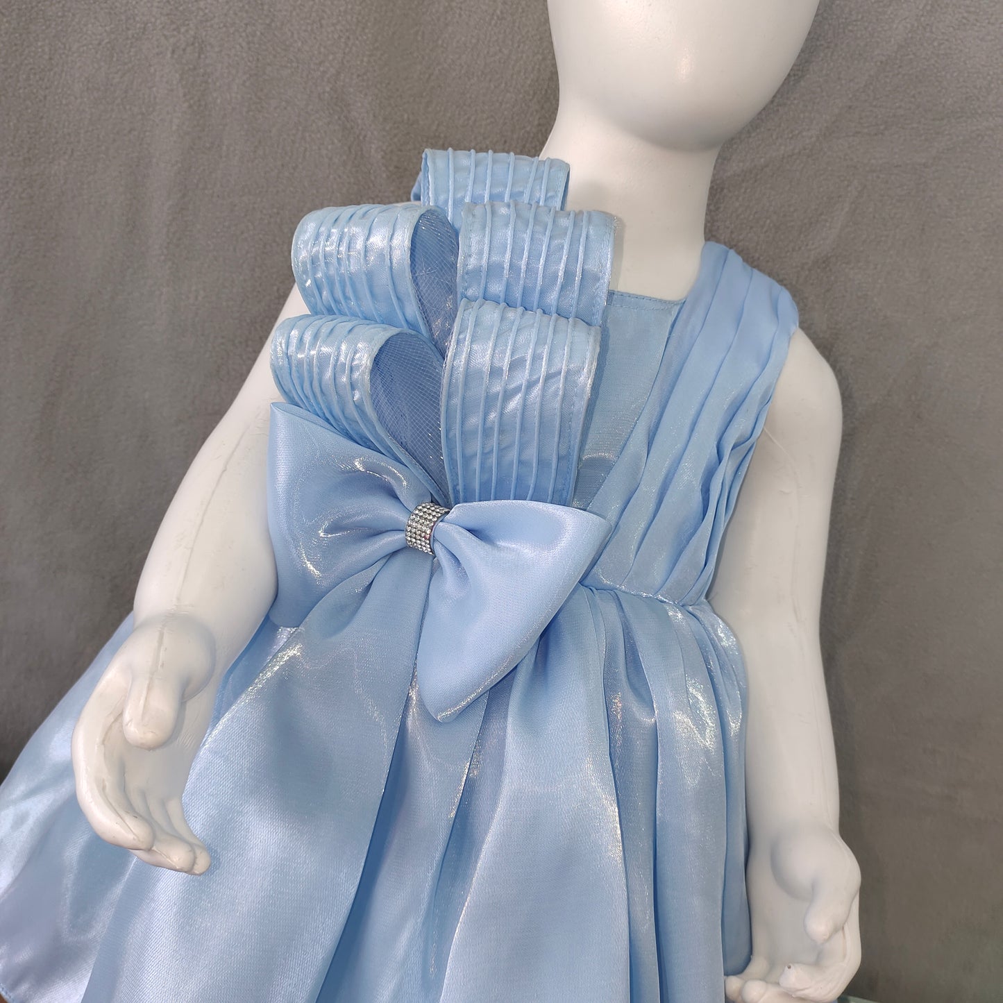 Charming sky blue party frock | Party wear frock | 6 months- 1Yr - 2Yr
