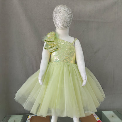 Light pastel green party frock | 1 Yr - 2 Yr - 3 Yr