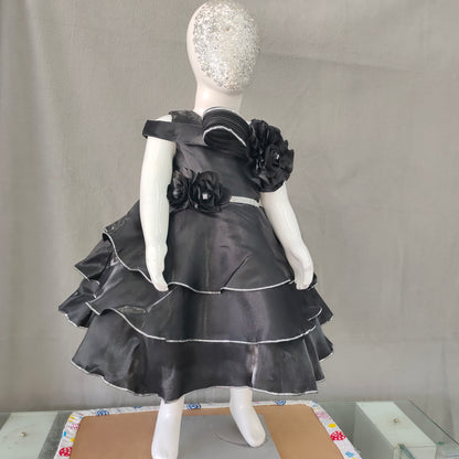 Stylish black party frock | Girl Party wear frock | 6 months -1 Yr - 2Yr - 3yr - 4Yr