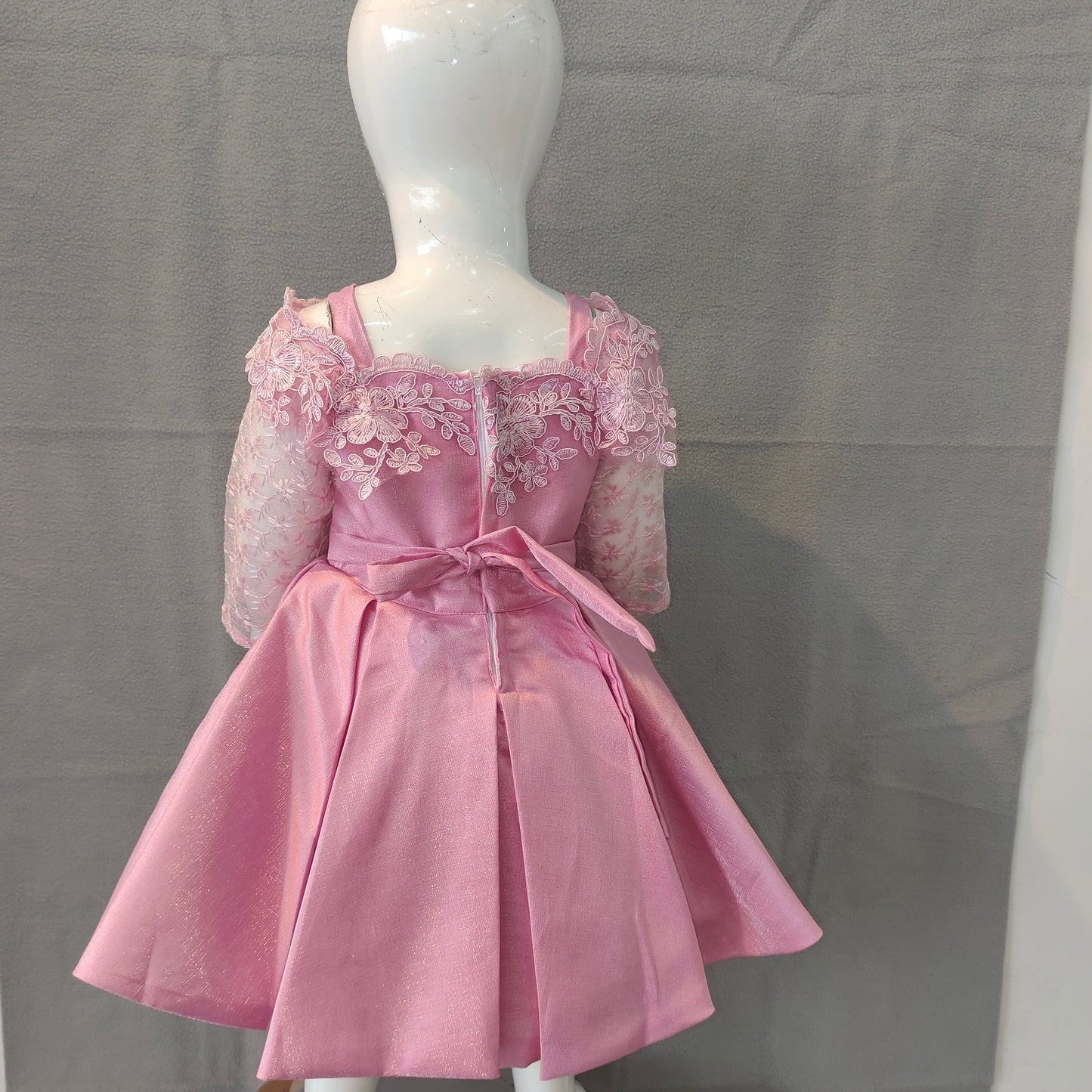 Beautiful pastel pink party frock | Girl party wear frock |  6months - 1 Yr - 2 Yr