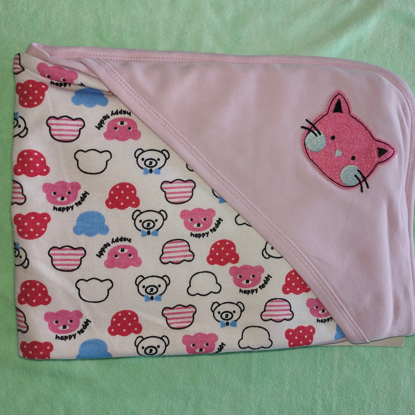 Mee Mee 100% Soft Cotton Hooded Baby Wrapper Cum Warmer, Blanket with Hood for New Born Baby 0 to 6 Months