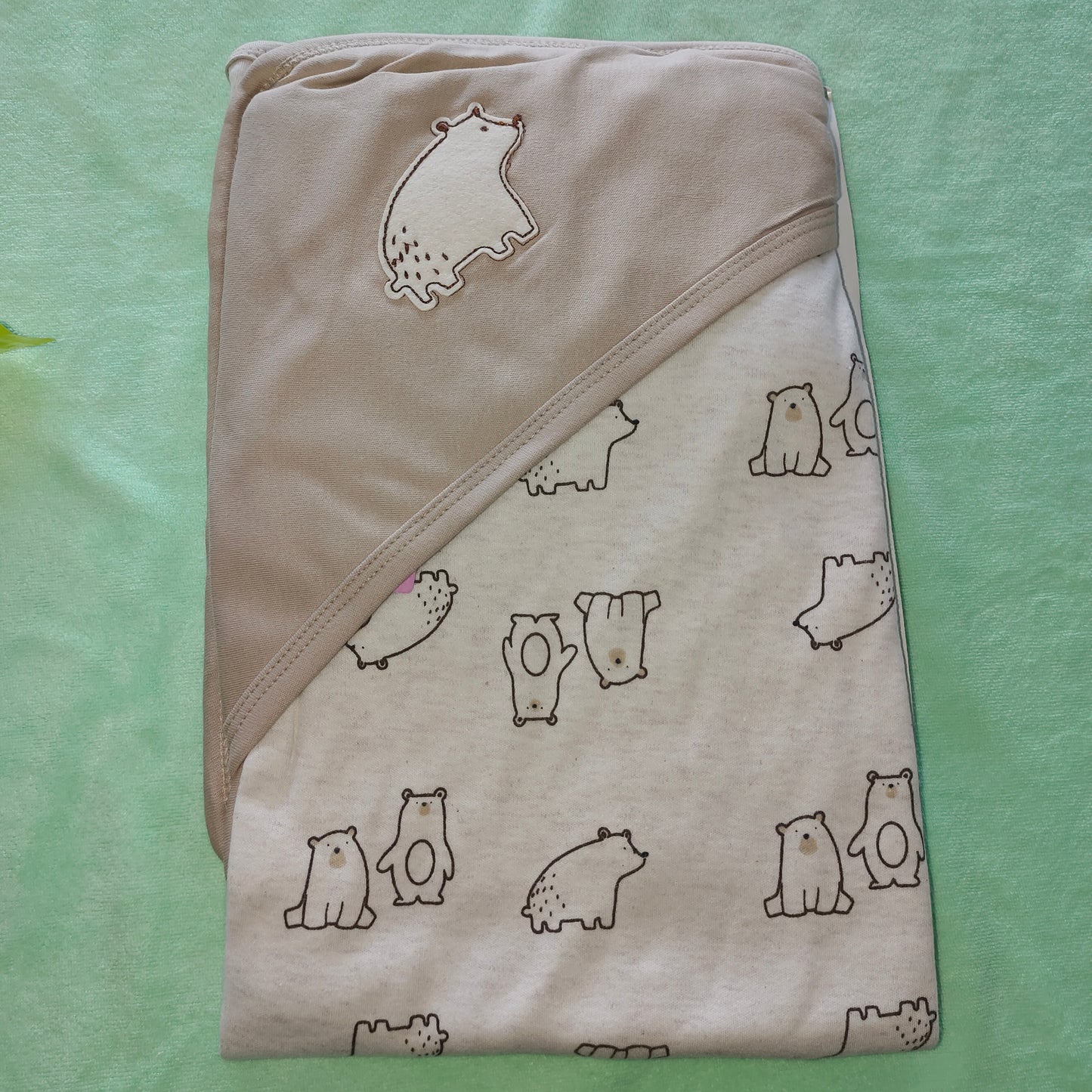 Mee Mee 100% Soft Cotton Hooded Baby Wrapper Cum Warmer, Blanket with Hood for New Born Baby 0 to 6 Months