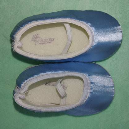 Blue Blossom Party Dress – Navy & Sky Blue Frock with Satin Flower Design | NewBorn