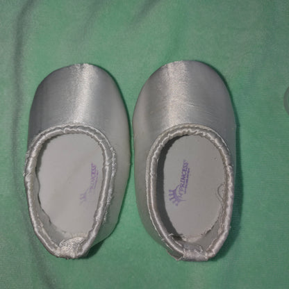 Lavender Dream Party Dress – White & Purple Shimmer Gown with Floral Embellishments | 3Months