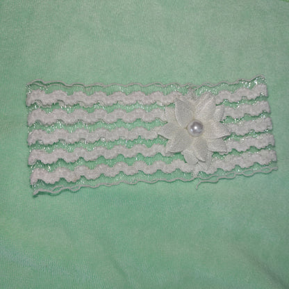 Lavender Dream Party Dress – White & Purple Shimmer Gown with Floral Embellishments | 3Months