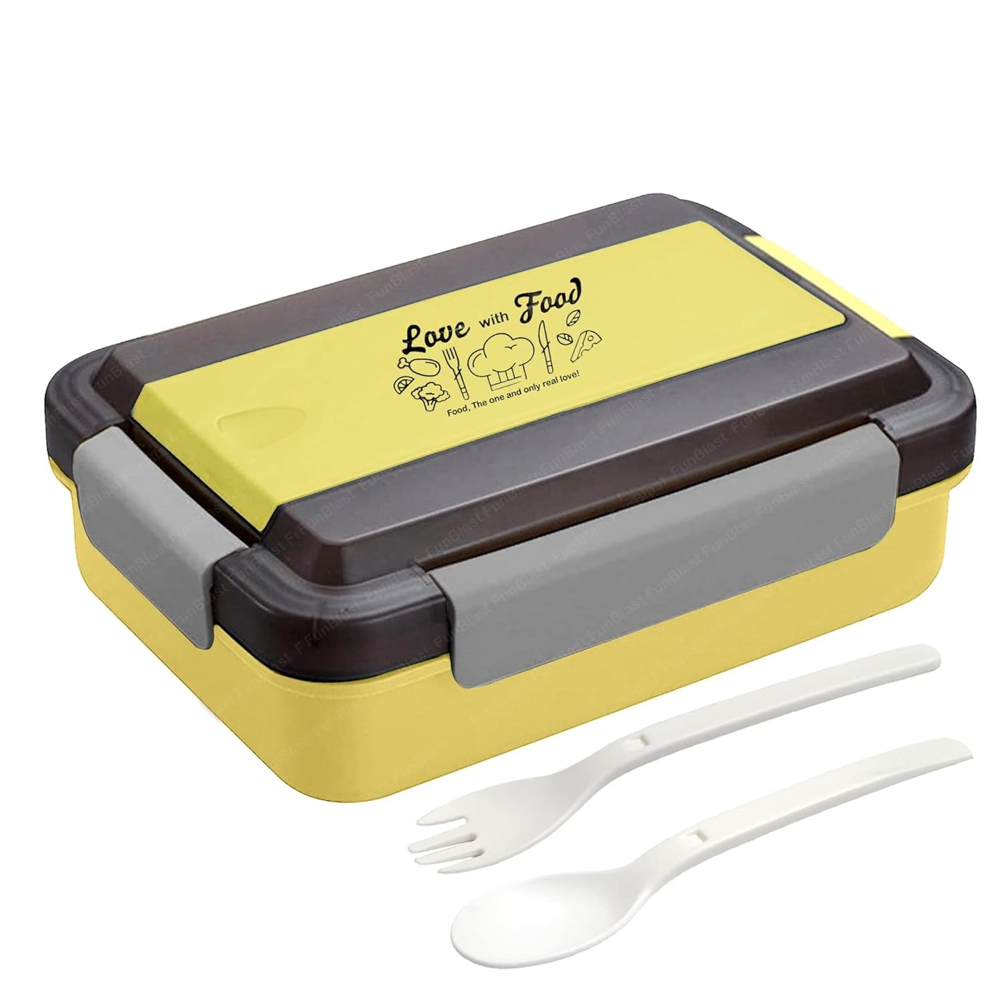 Stainless Steel Lunch Box with Spoon & Fork