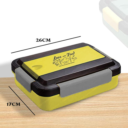 Stainless Steel Lunch Box with Spoon & Fork