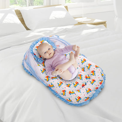 Mee Mee Baby Carry Nest & Lounger Set with Mosquito Net & Pillow