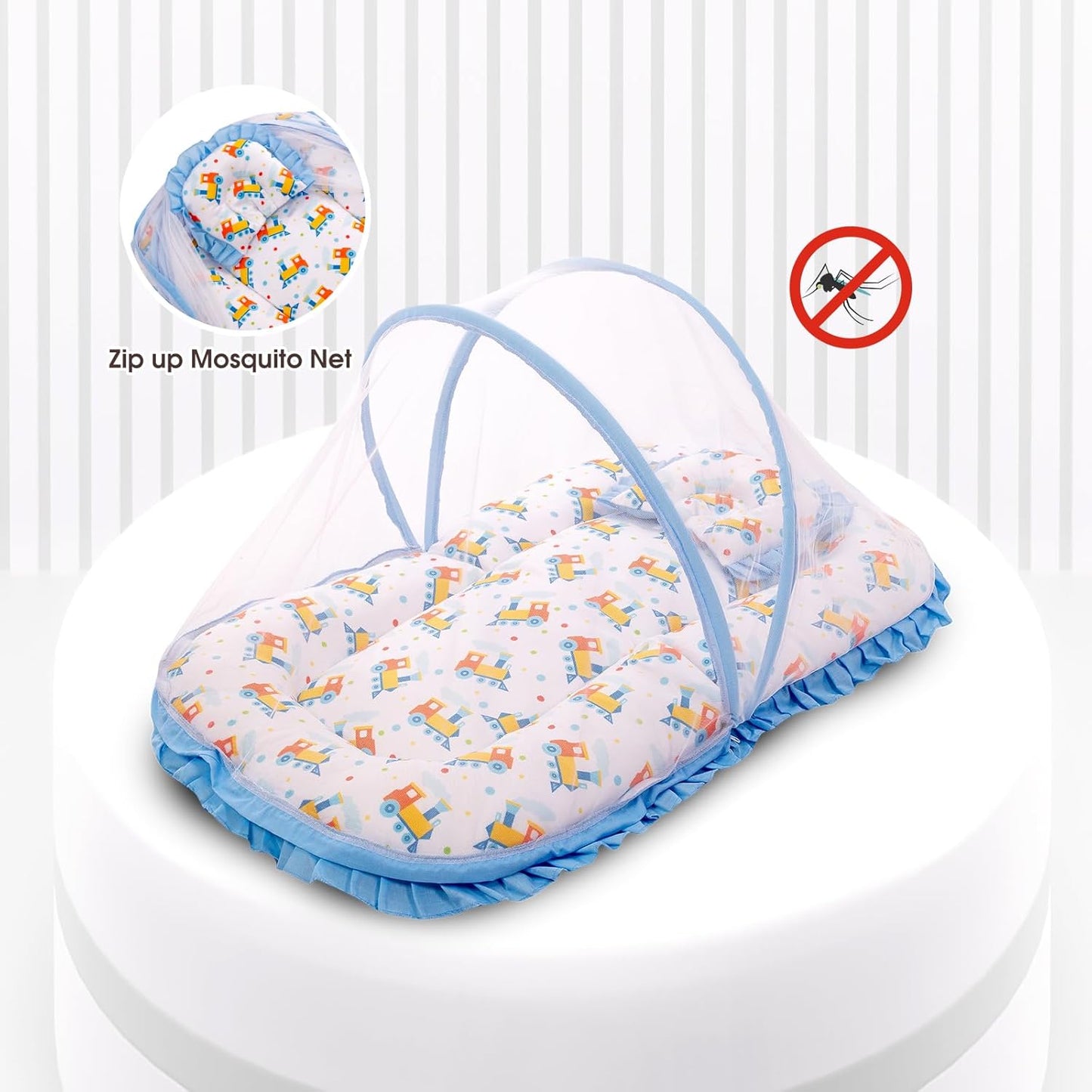 Mee Mee Baby Carry Nest & Lounger Set with Mosquito Net & Pillow