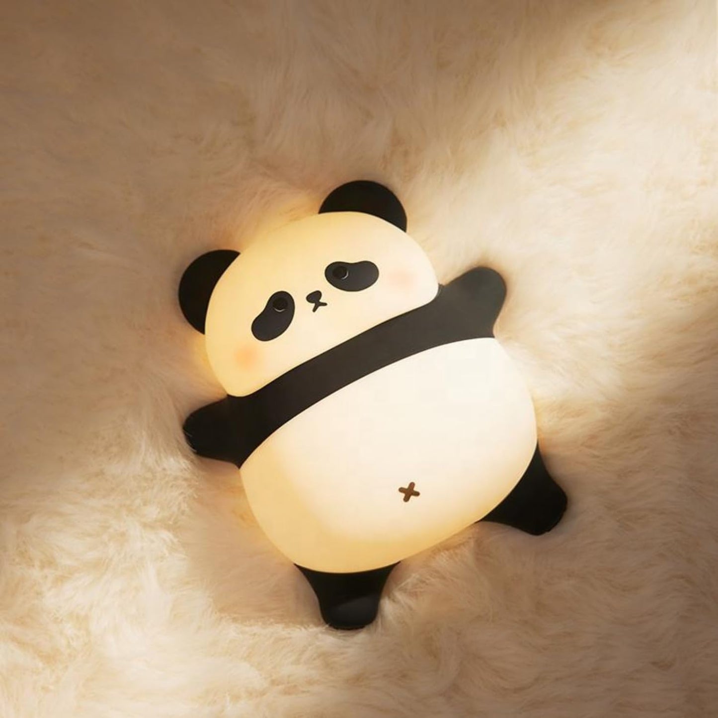 Lying Panda Silicone Lamp
