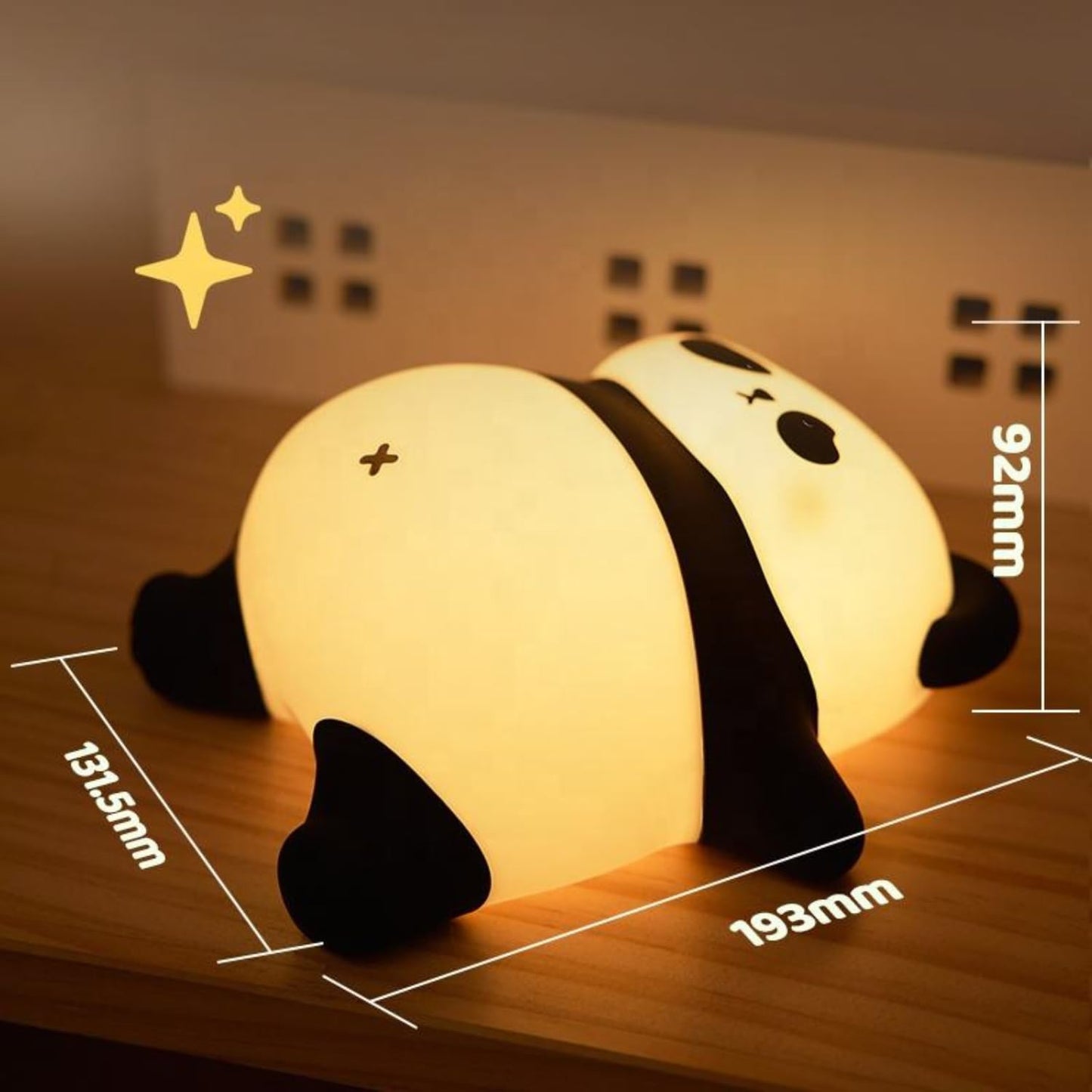 Lying Panda Silicone Lamp