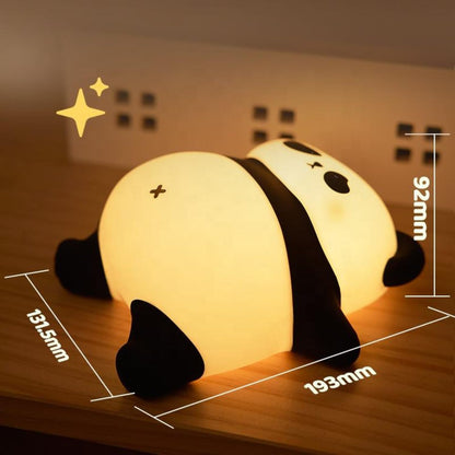 Lying Panda Silicone Lamp