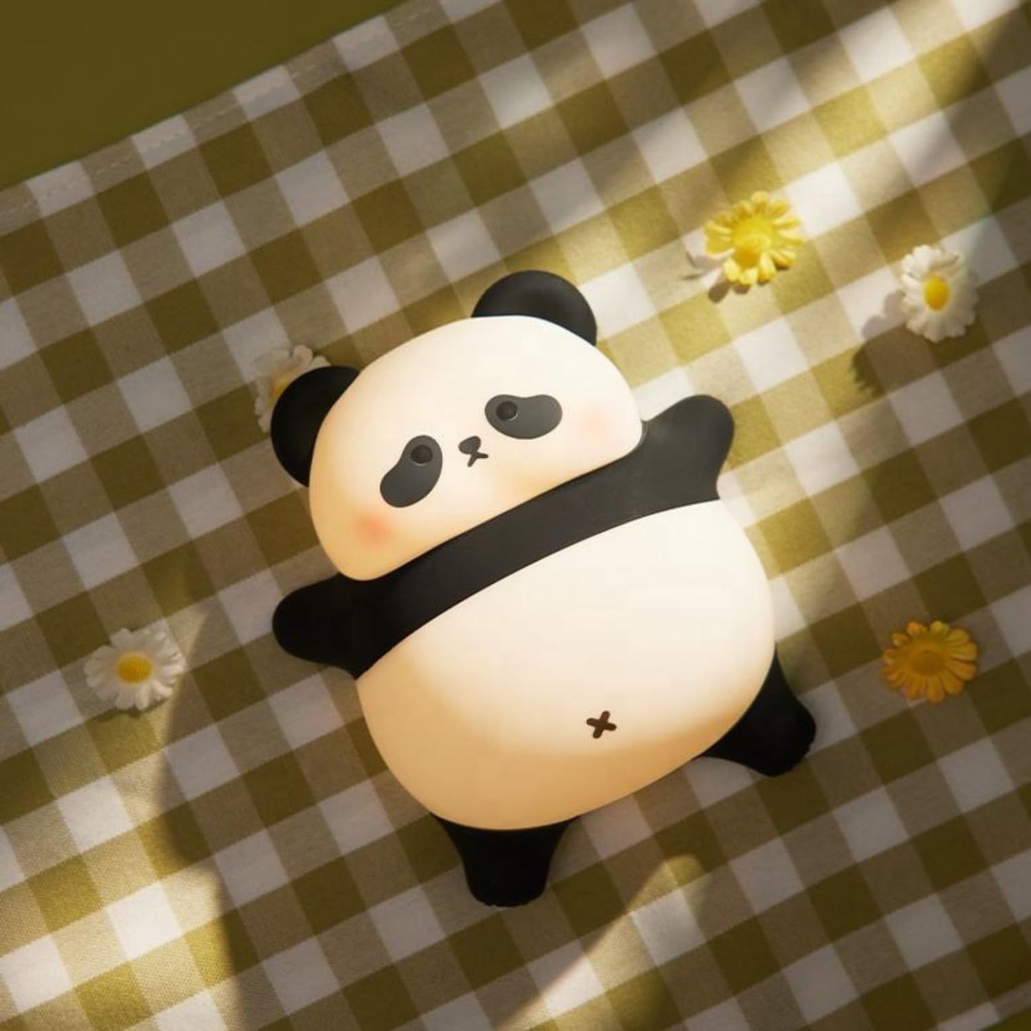 Lying Panda Silicone Lamp