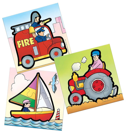 Frank Transport First Puzzle Set for Kids – Set of 3