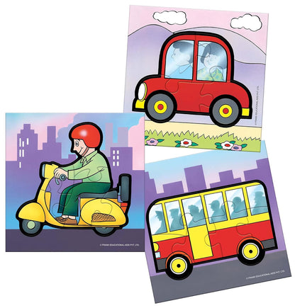 Frank On Road First Puzzle Set for Kids – Set of 3