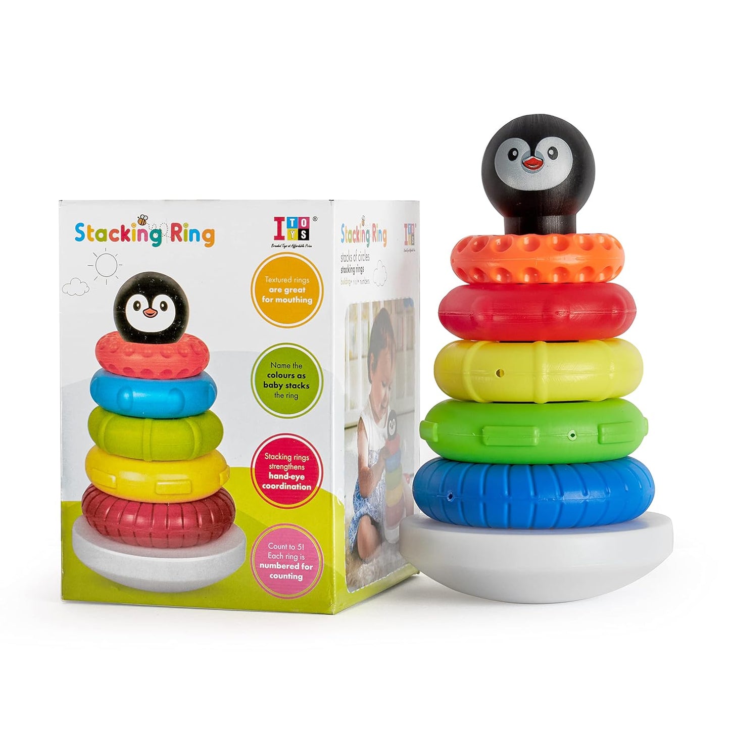 Colorful Stacking Ring Toy for Babies & Toddlers – Educational Learning Toy