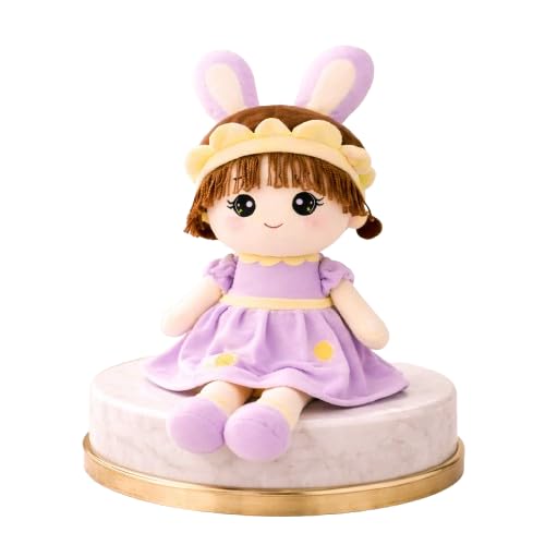 Tiny Hugs Plush Doll – 35 cm Cute Bunny Dress Soft Toy