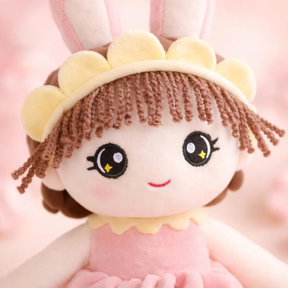 Tiny Hugs Plush Doll – 35 cm Cute Bunny Dress Soft Toy