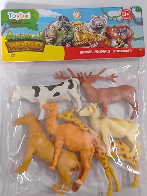 Animal World Toy Set – 6 Pieces