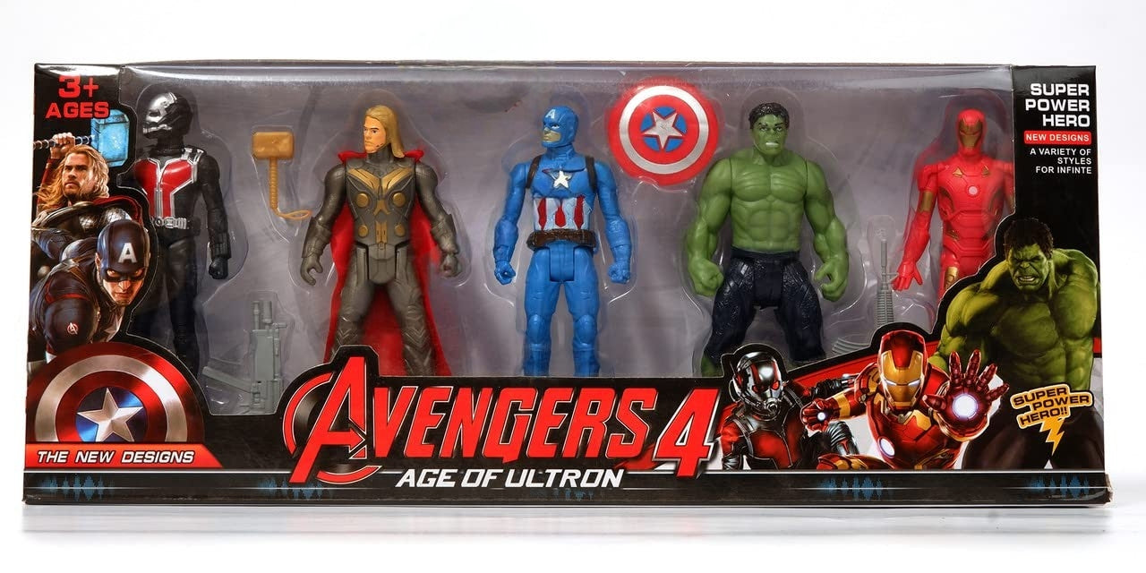 Superhero Action Figure Set for Kids