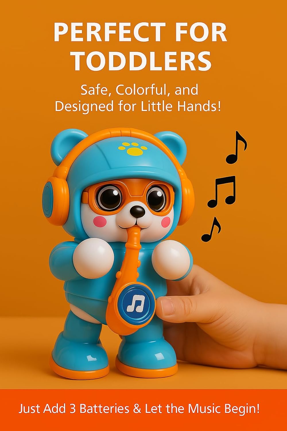 Saxophone Bear toy