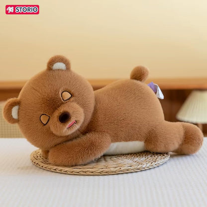 Sleeping Breathing Bear Plush Soft Toy for Kids & Babies