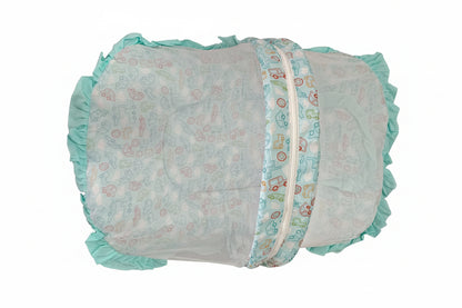 Mee Mee Cushioned Baby Mattress Set & Travel Bed with Mosquito Net & Pillow
