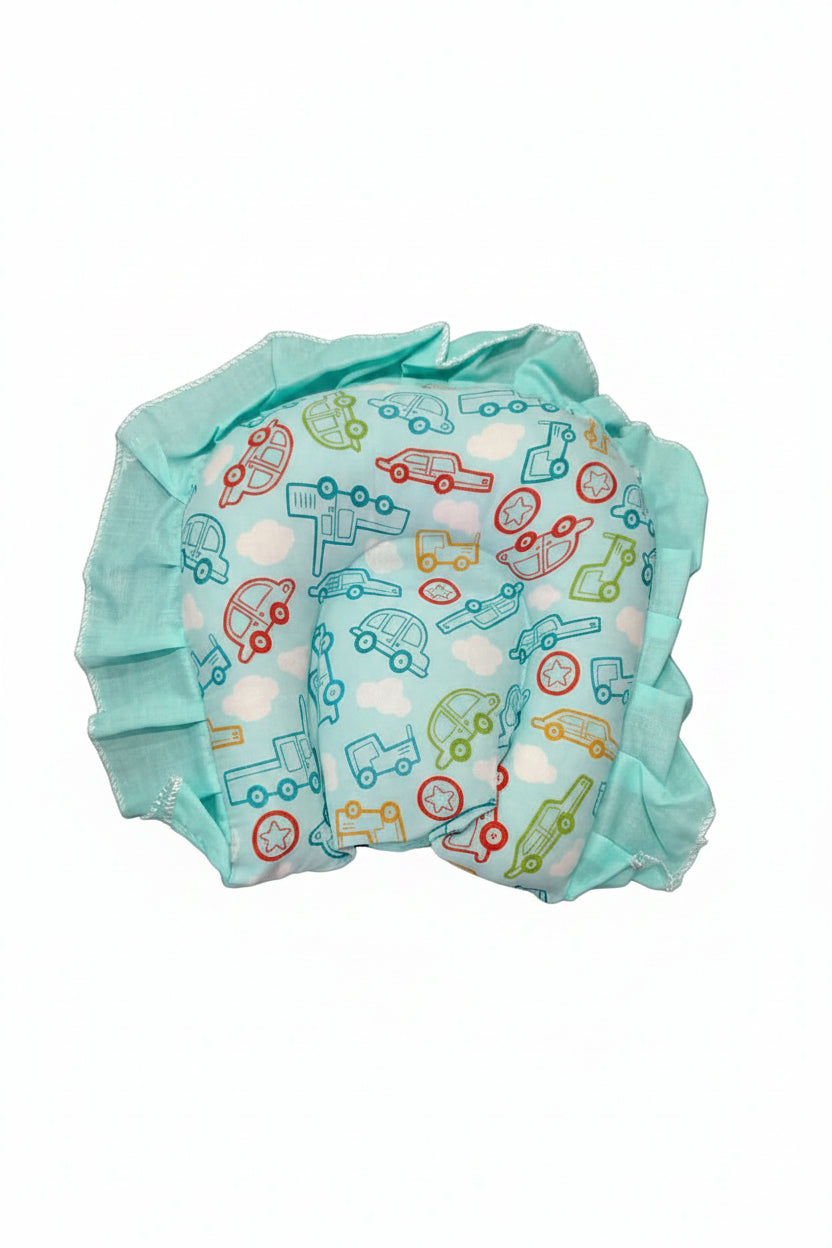 Mee Mee Cushioned Baby Mattress Set & Travel Bed with Mosquito Net & Pillow