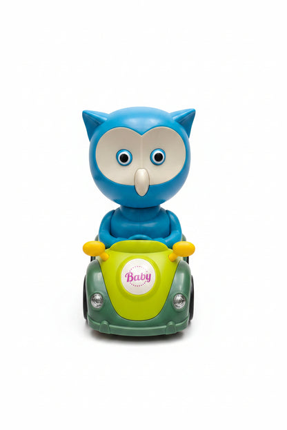 Press & Go Toy Car – Sky Blue Owl