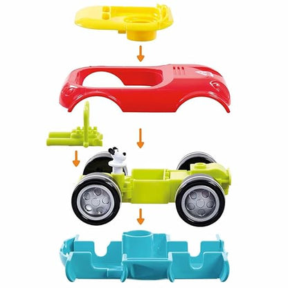 Build & Play Pull Back Car Toy for Kids