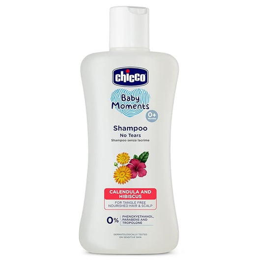 Chicco Baby Moments Shampoo for Babies with Calendula & Hibiscus