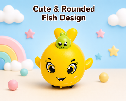 Fish Press & Go Toy Car for Kids