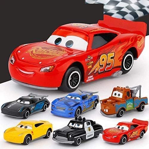 Die-Cast Style Cartoon Cars Set