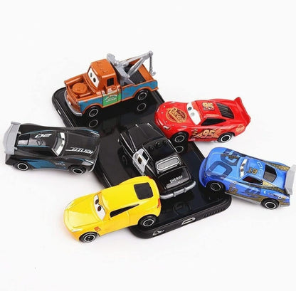 Die-Cast Style Cartoon Cars Set