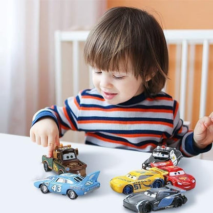 Die-Cast Style Cartoon Cars Set