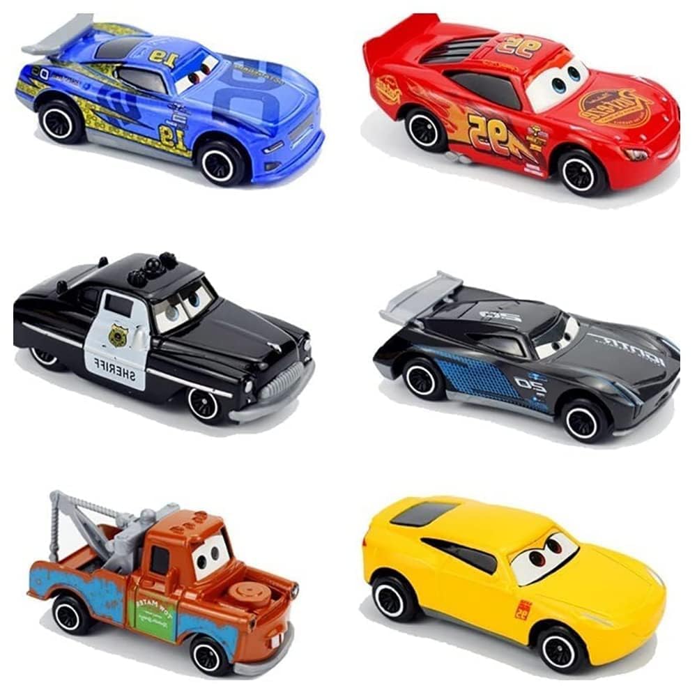 Die-Cast Style Cartoon Cars Set