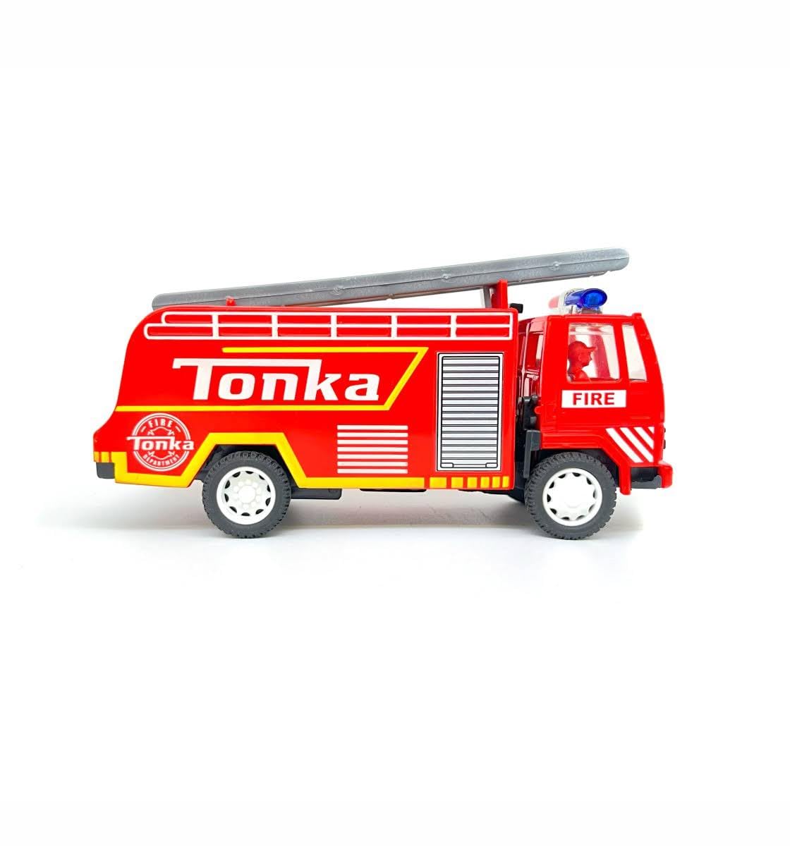 Fire Truck Toy for Kids with Ladder & Light – Mini Fire Engine Vehicle