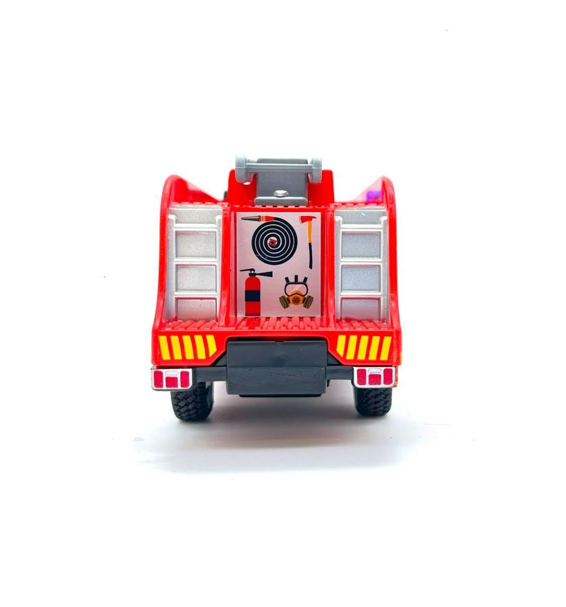 Fire Truck Toy for Kids with Ladder & Light – Mini Fire Engine Vehicle