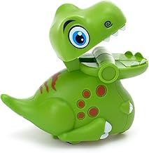 Green Cartoon Dinosaur Press & Go Toy for Kids