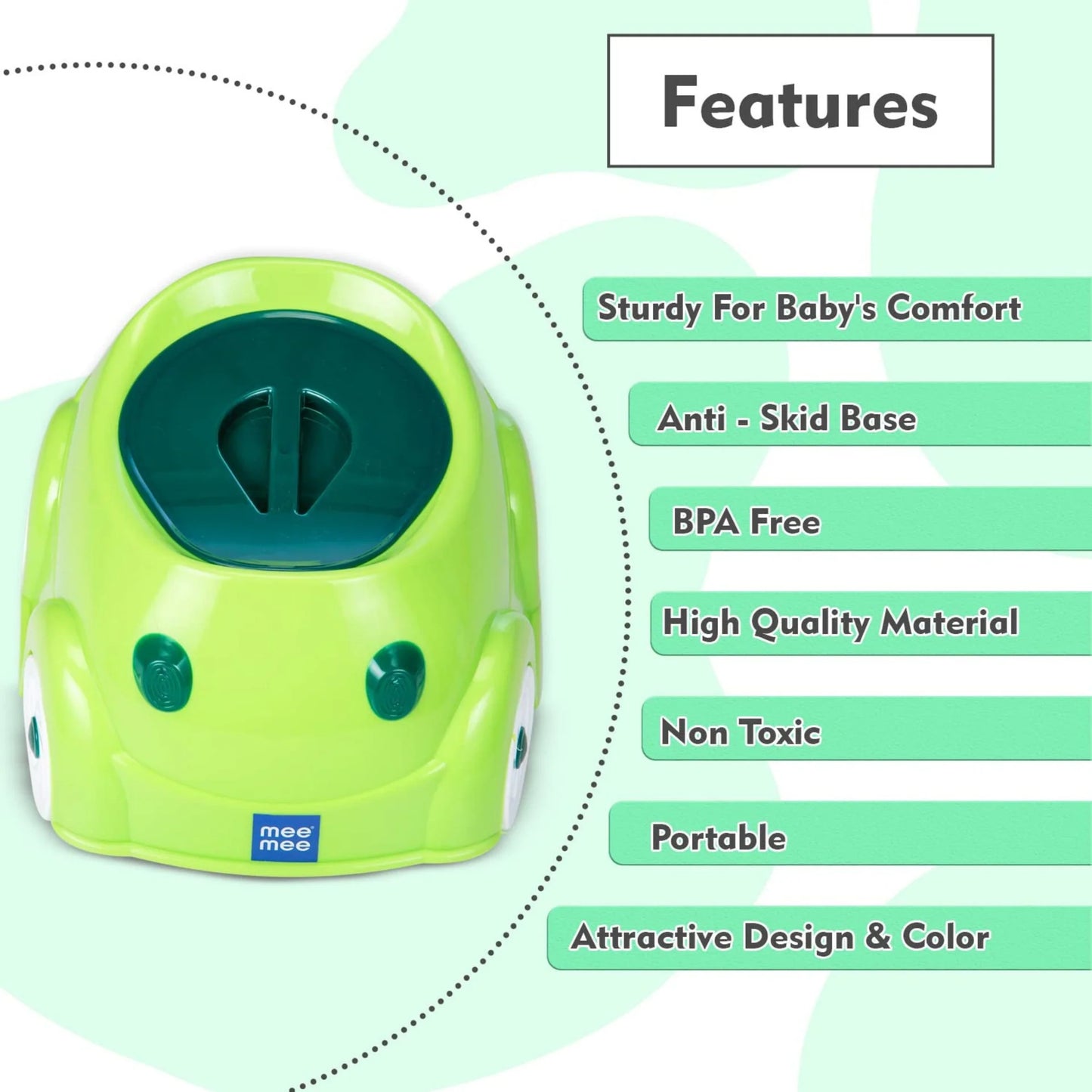 Mee Mee Baby Potty Training Chair – Car Shape Toddler Potty Seat