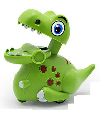 Green Cartoon Dinosaur Press & Go Toy for Kids
