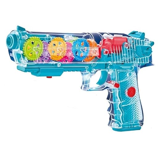 Kids Light & Sound Toy Blaster with Moving Gears