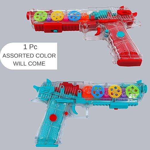 Kids Light & Sound Toy Blaster with Moving Gears
