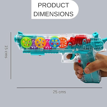 Kids Light & Sound Toy Blaster with Moving Gears