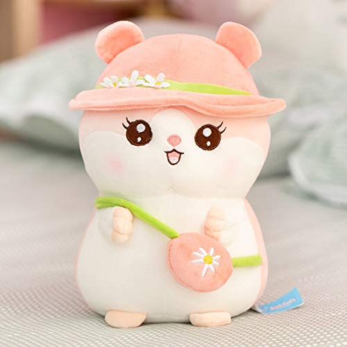 Kawaii Cute Hamster Plush Soft Toy with Hat & Sling Bag