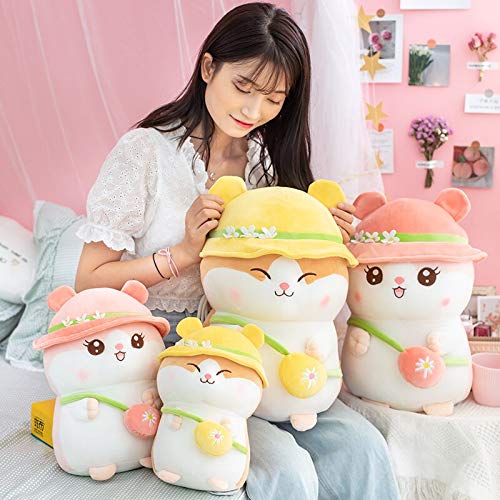 Kawaii Cute Hamster Plush Soft Toy with Hat & Sling Bag